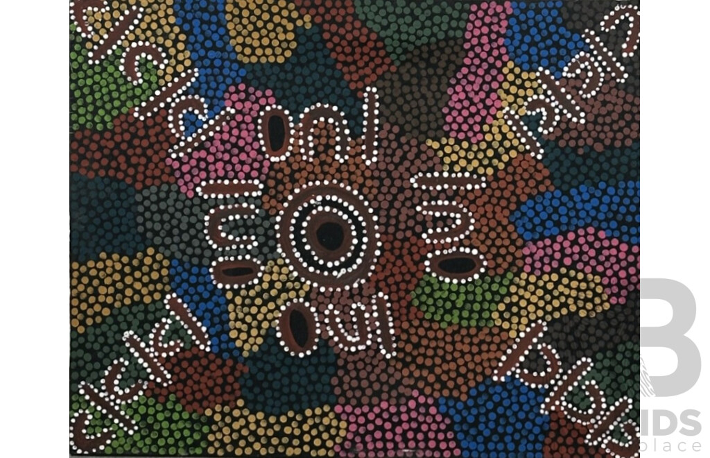 Artist Unknown, (20th Century, Indigenous-Australian), Untitled - Our Land, Acrylic on Canvas, 41 x 50 cm