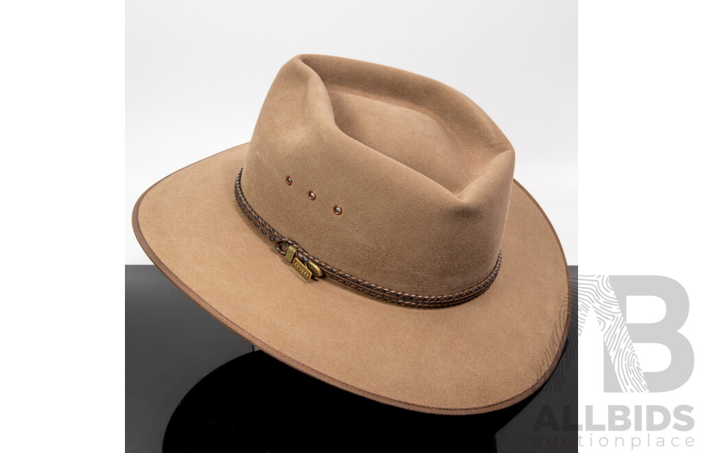 Vintage Australian Akubra Pure Fur Felt Cattleman Hat