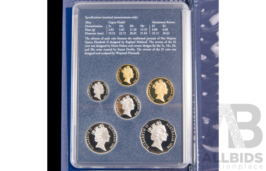Australian RAM 1996 Six Proof Coin Set, Sir Henry Parkes