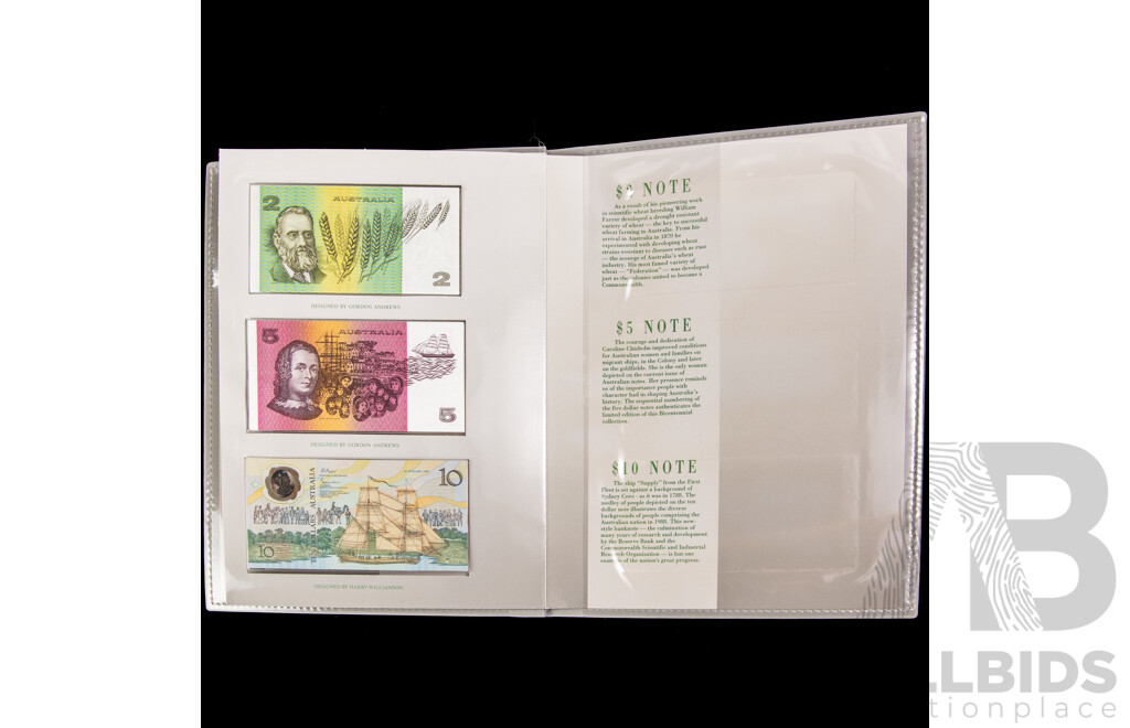 Australian RAM/RBA 1988 Coin and Note Collection Folder