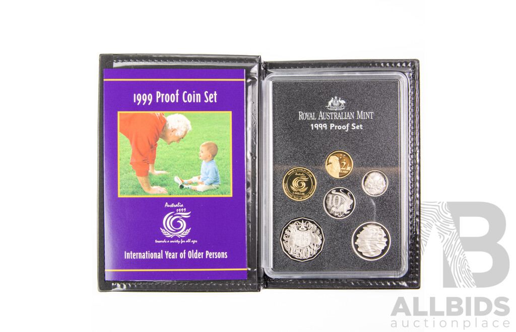 Australian RAM 1999 Six Proof Coin Set, International Year of the Older Persons