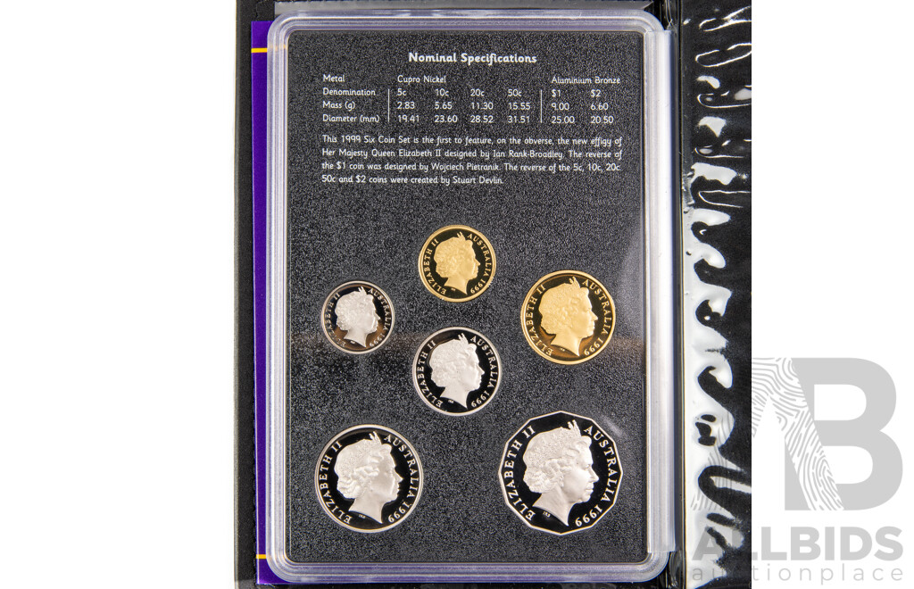 Australian RAM 1999 Six Proof Coin Set, International Year of the Older Persons