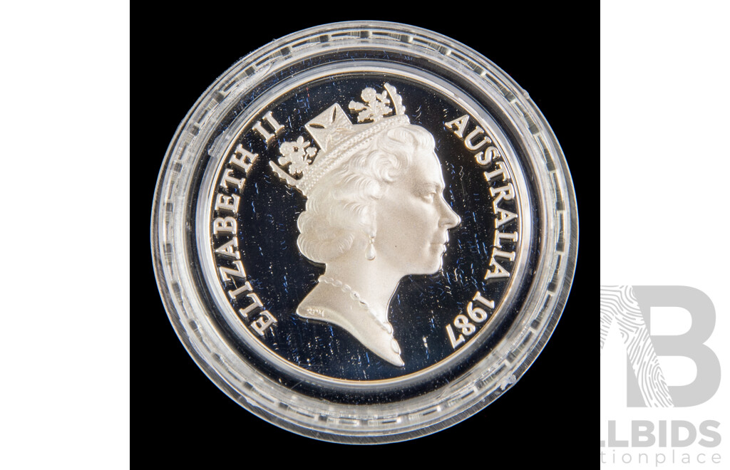 Australian 1987 Silver Ten Dollar Proof Coin, State Series, New South Wales .925