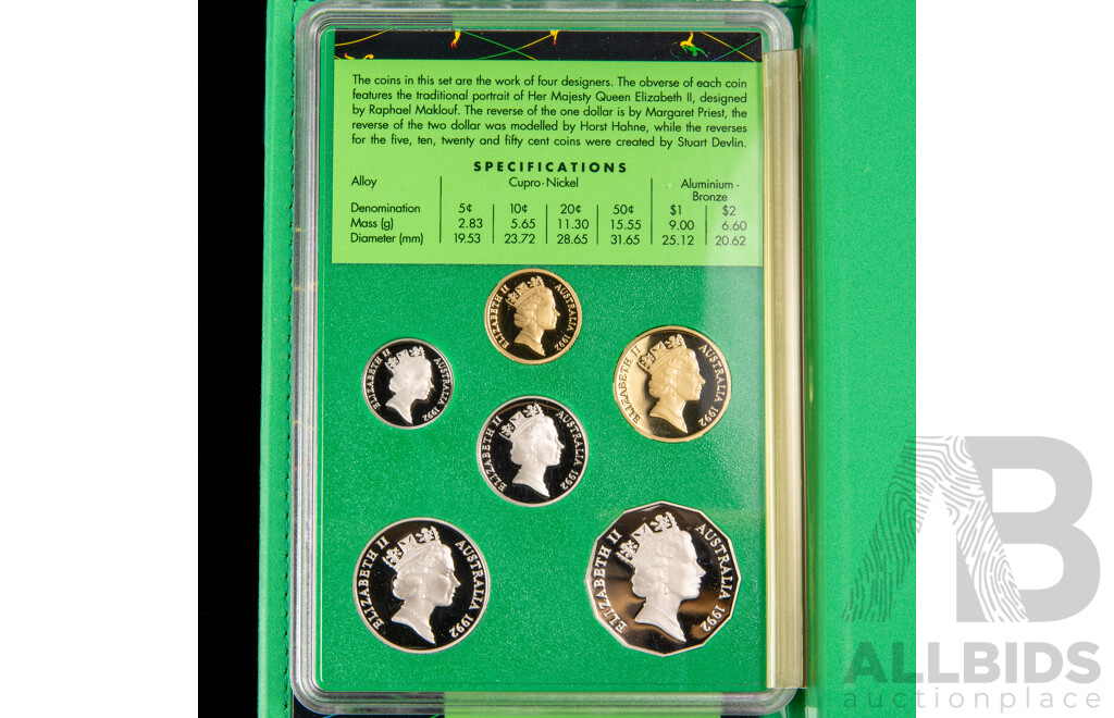 Australian RAM 1992 Six Proof Coin Set, Barcelona Olympics