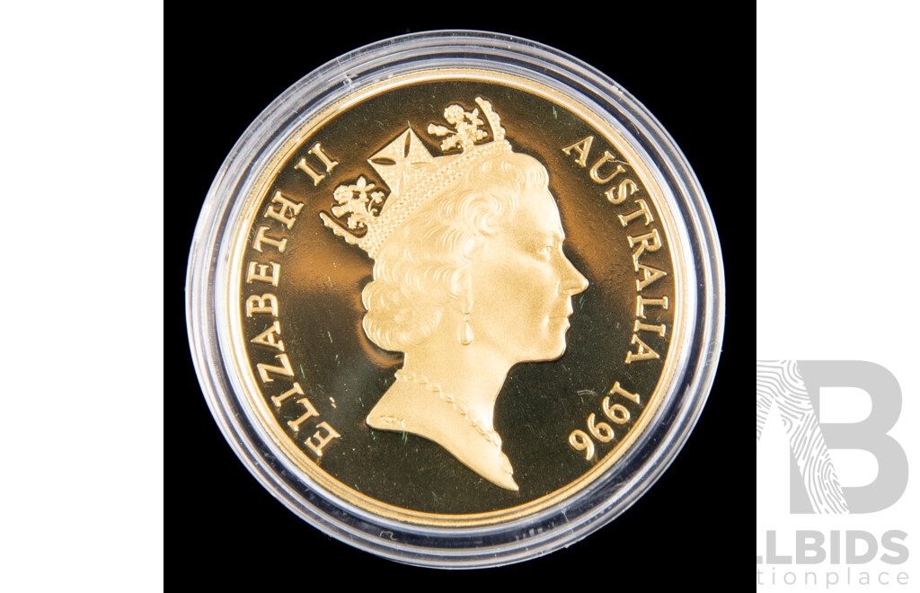 Australian RAM 1996 Five Dollar Proof Coin - Donald Bradman