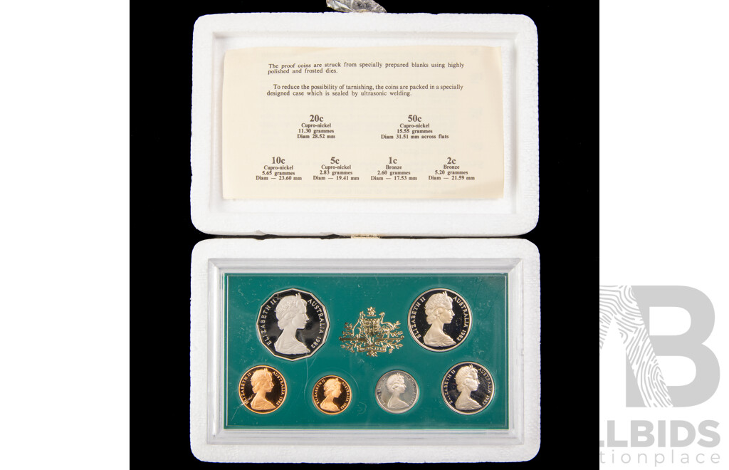 Australian RAM 1982 Proof Coin Set, Commonwealth Games