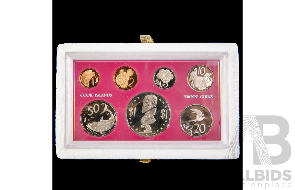 Cook Islands 1972 Seven Proof Coin Set