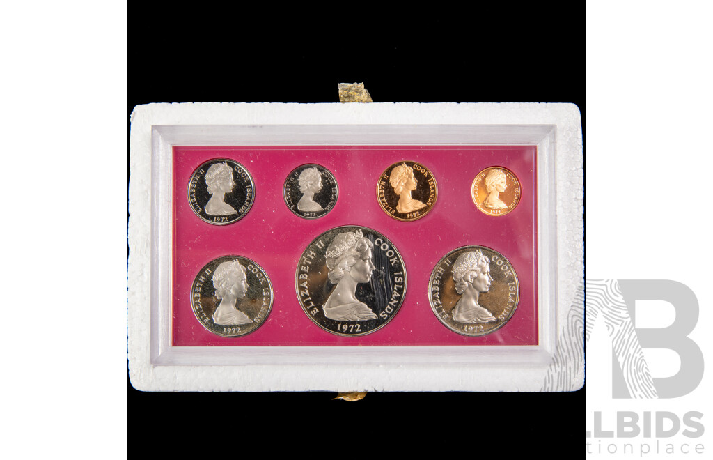 Cook Islands 1972 Seven Proof Coin Set
