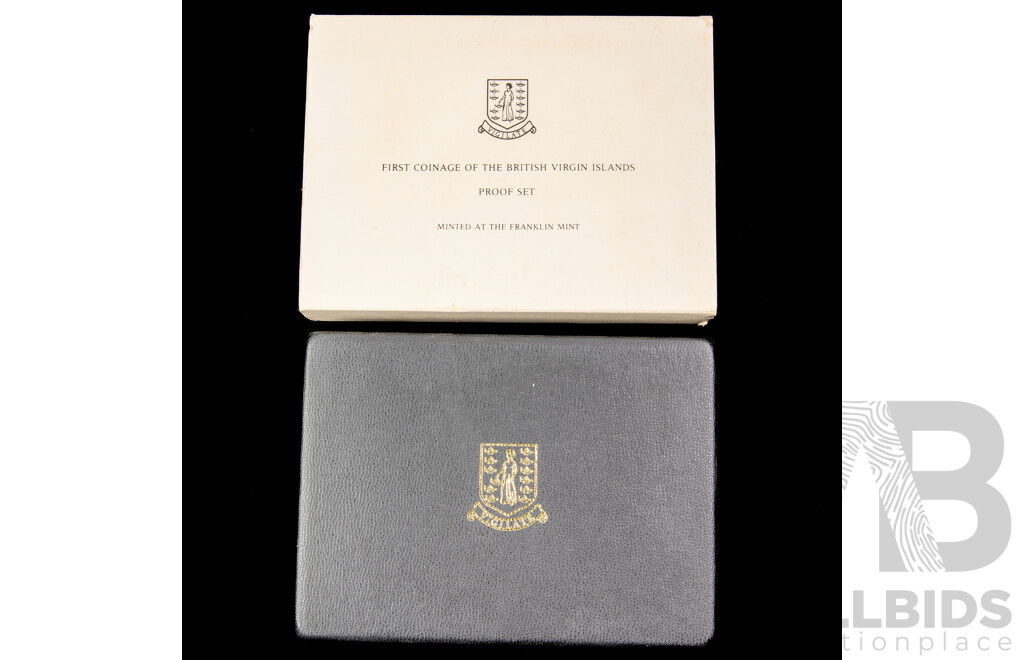 British Virgin Islands 1973 Franklin Mint Six Proof Coin Set