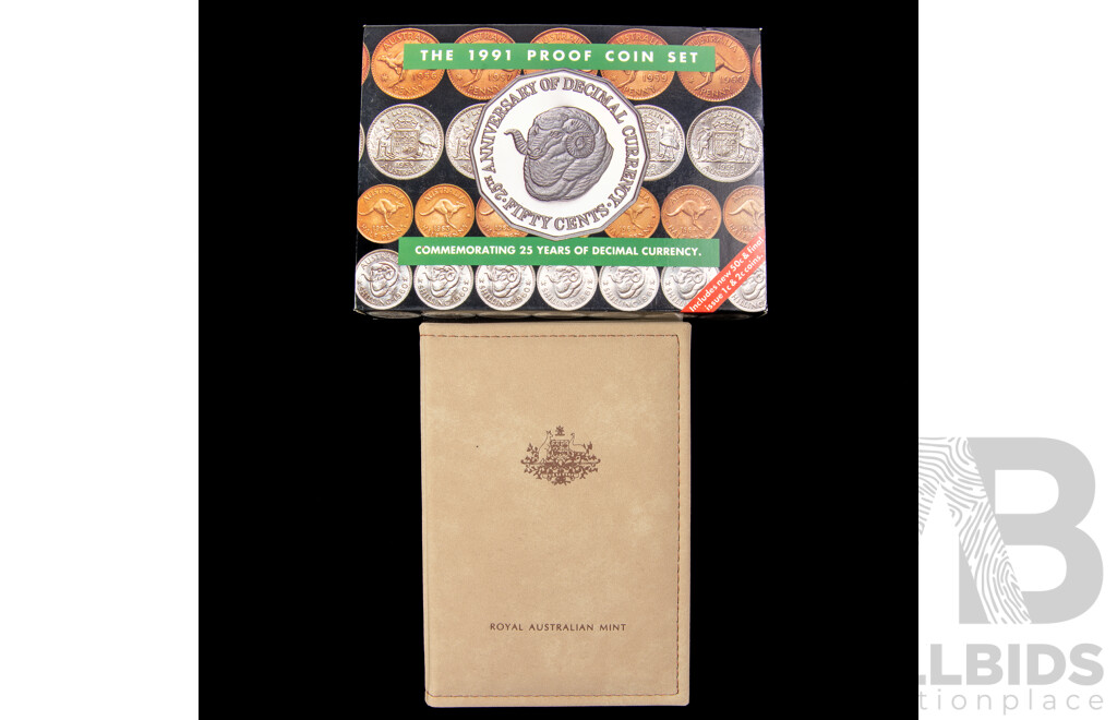Australian RAM 1991 Eight Proof Coin Set, Twenty Five Years of Decimal Currency