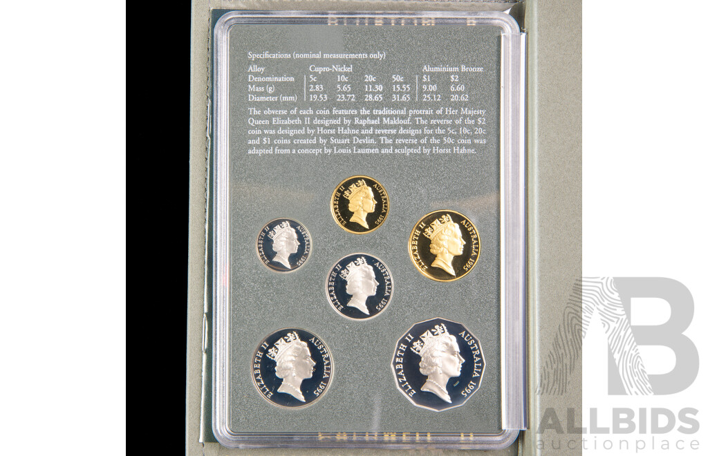 Australian RAM 1995 Six Proof Coin Set, Fiftieth Anniversary of the End of World War Two