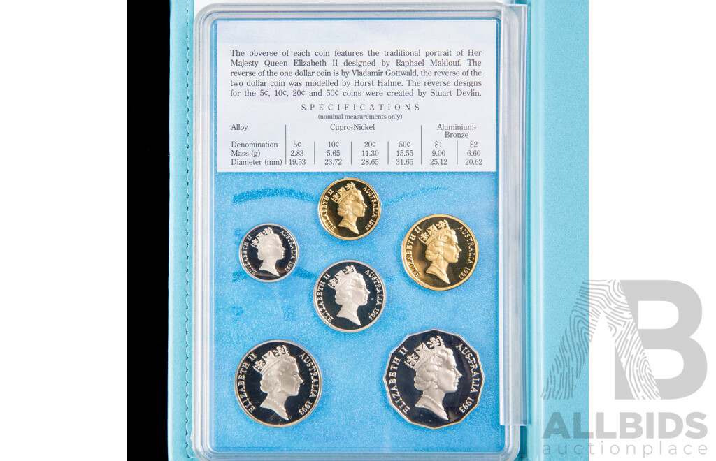 Australian RAM 1993 Six Proof Coin Set