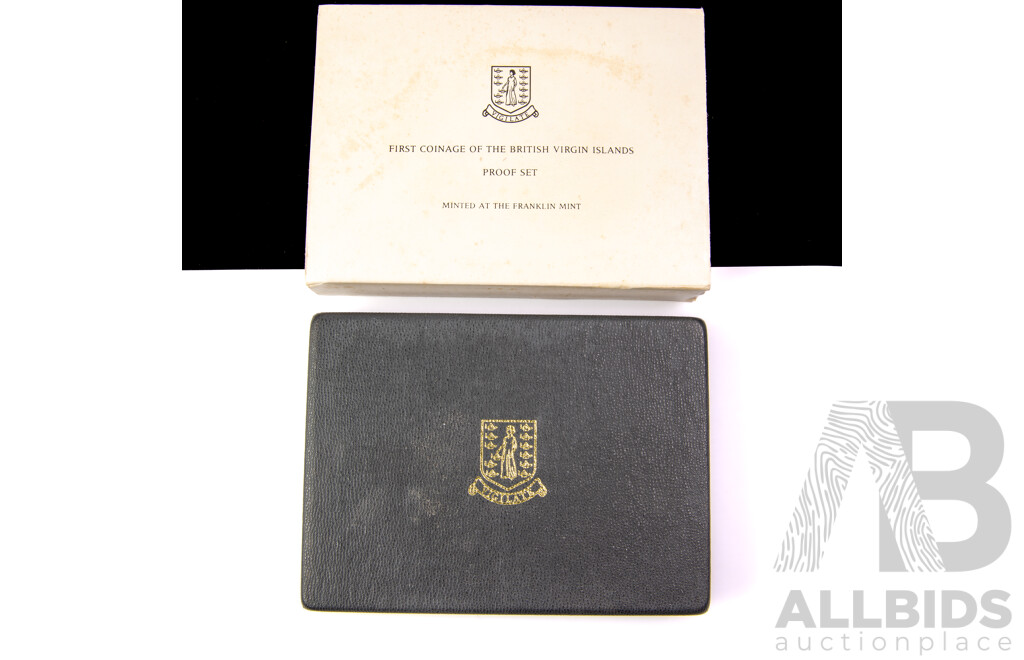 British Virgin Islands Franklin Mint 1973 First Coinage Proof Set