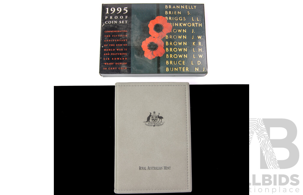Australian RAM 1995 Six Proof Coin Set, Fiftieth Anniversary of the End of World War Two