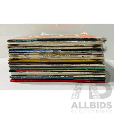 Collection of 12” Vinyl Records of Several Genres