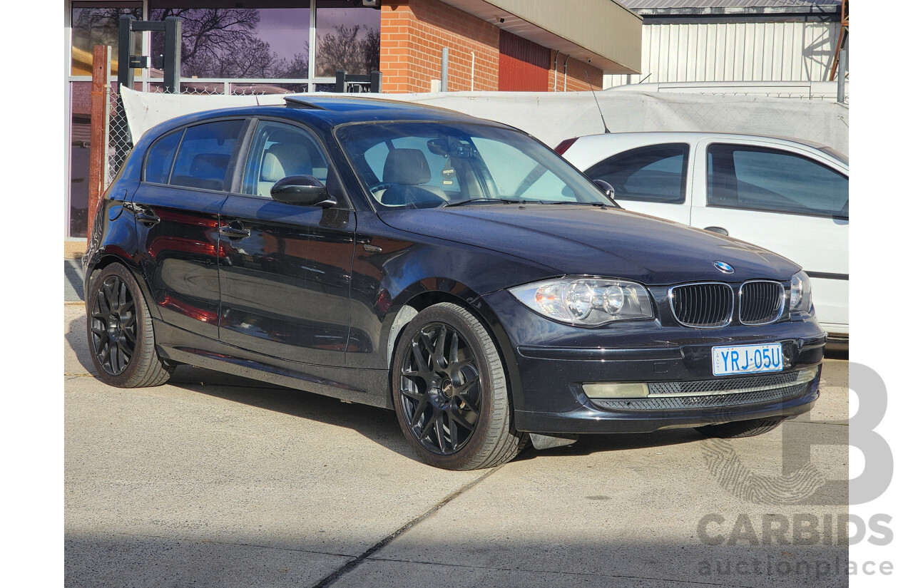 5/2008 Bmw 1 18i E87 MY07 UPGRADE 5d Hatchback Black 2.0L