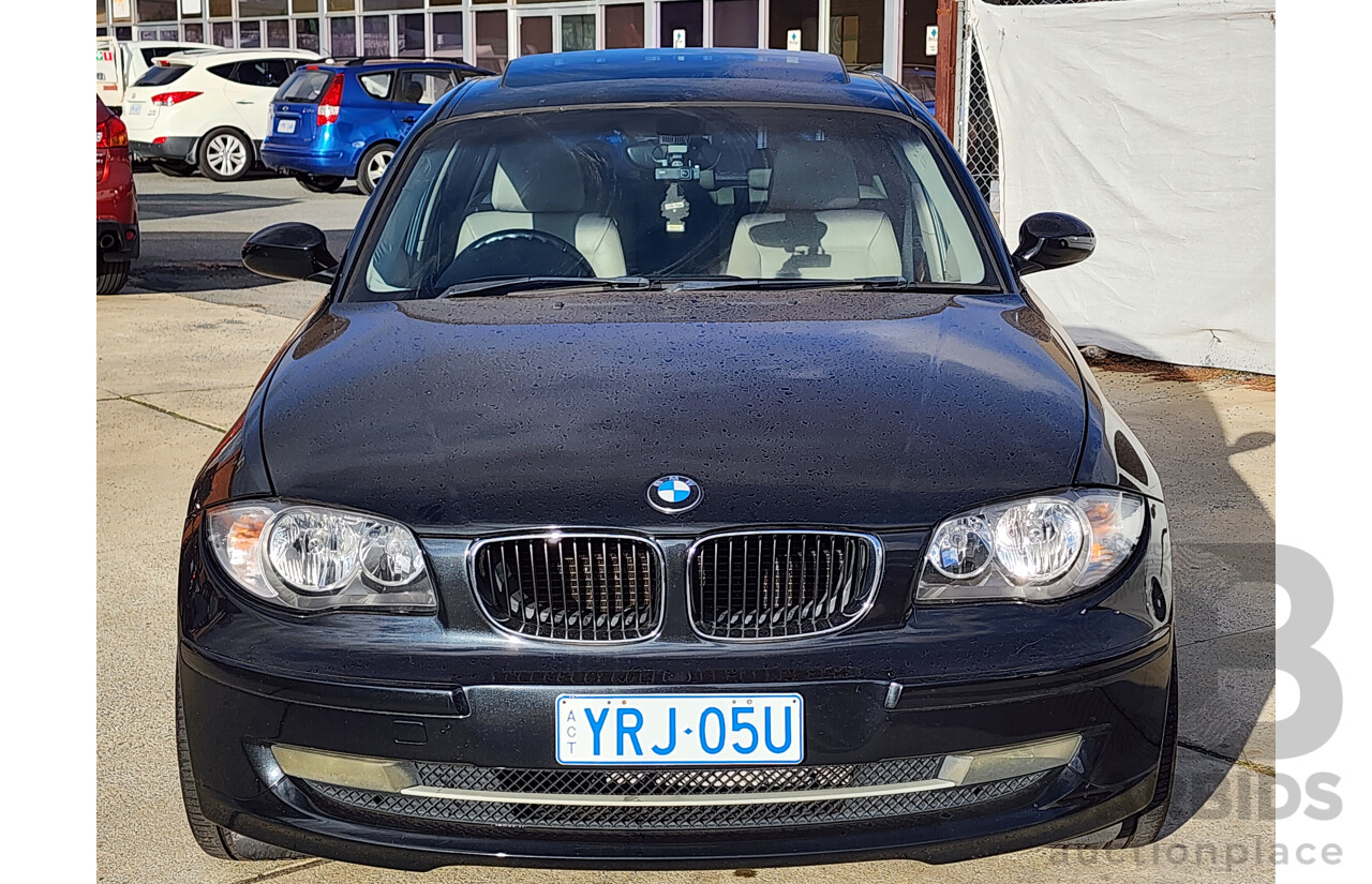 5/2008 Bmw 1 18i E87 MY07 UPGRADE 5d Hatchback Black 2.0L
