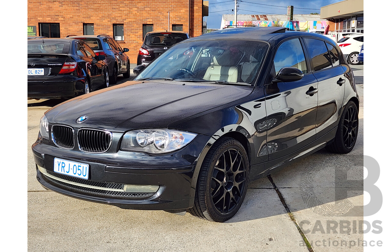 5/2008 Bmw 1 18i E87 MY07 UPGRADE 5d Hatchback Black 2.0L