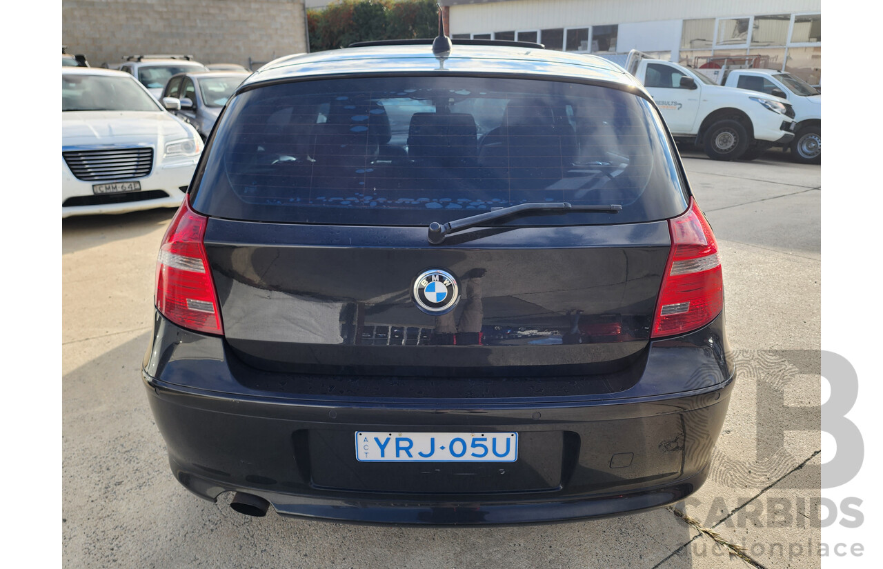 5/2008 Bmw 1 18i E87 MY07 UPGRADE 5d Hatchback Black 2.0L
