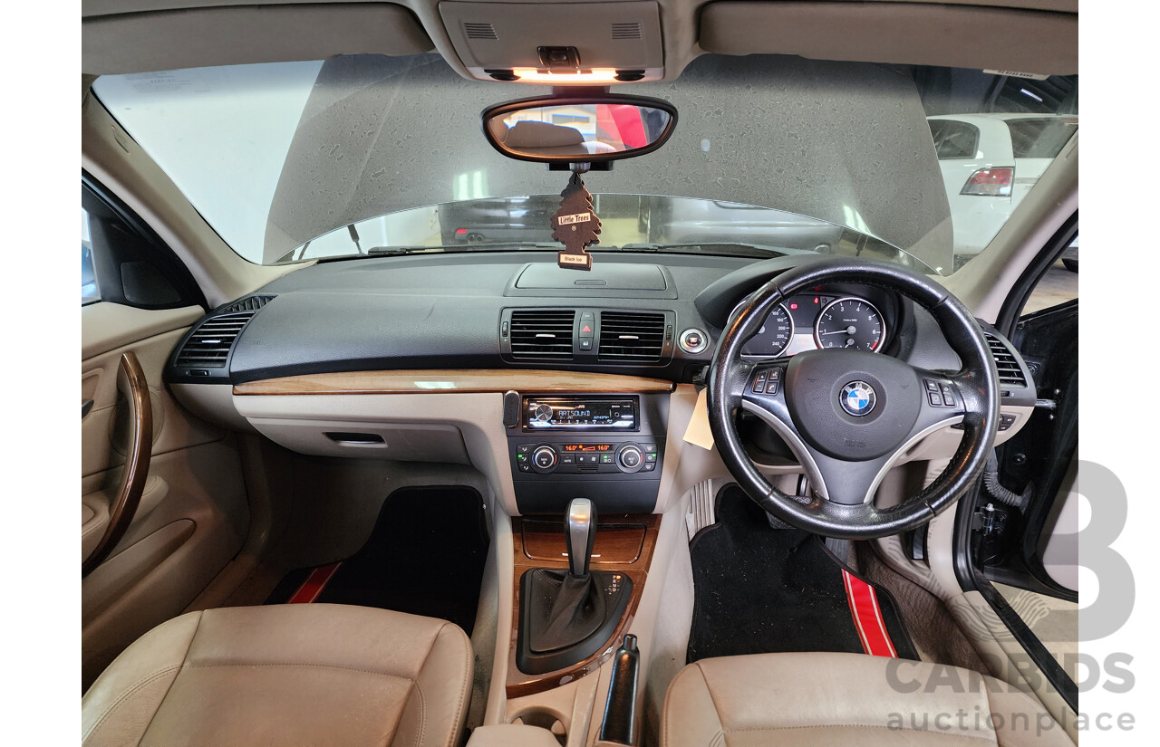 5/2008 Bmw 1 18i E87 MY07 UPGRADE 5d Hatchback Black 2.0L