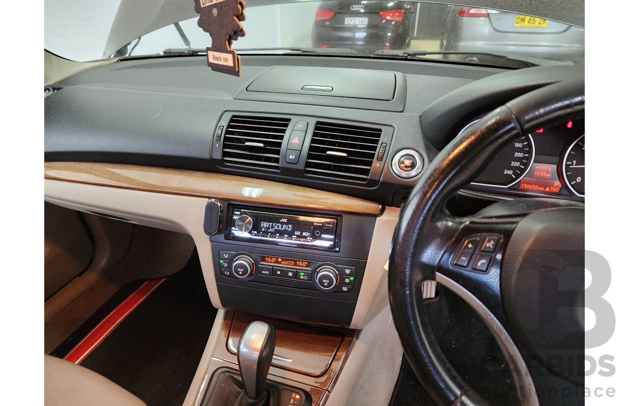 5/2008 Bmw 1 18i E87 MY07 UPGRADE 5d Hatchback Black 2.0L