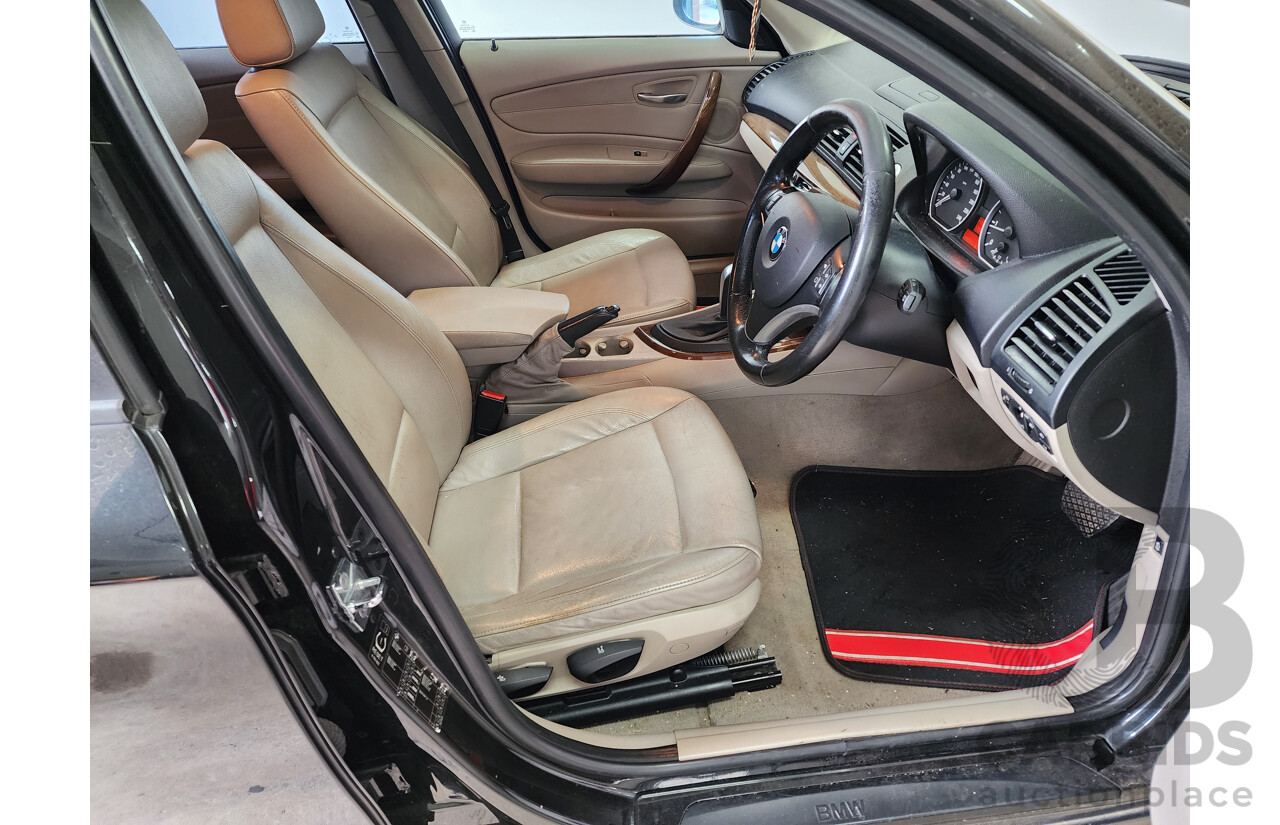 5/2008 Bmw 1 18i E87 MY07 UPGRADE 5d Hatchback Black 2.0L