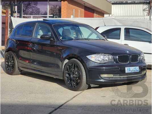 5/2008 Bmw 1 18i E87 MY07 UPGRADE 5d Hatchback Black 2.0L
