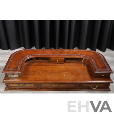 Rosewood Horseshoe Desk No Hardware