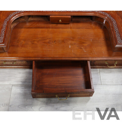 Rosewood Horseshoe Desk No Hardware
