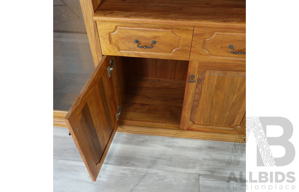 Modern Hardwood Three Piece Entertainment Unit