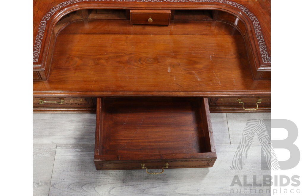 Rosewood Horseshoe Desk No Hardware