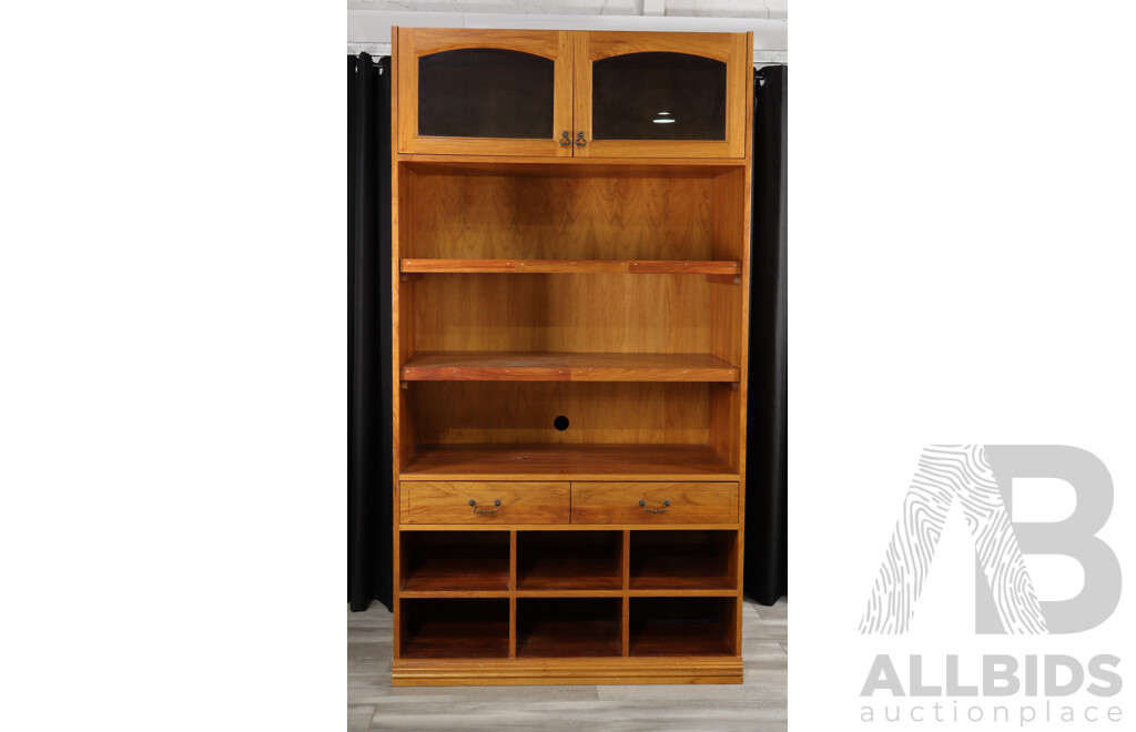 Part Hardwood Wall Unit