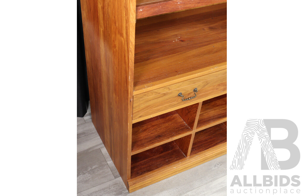 Part Hardwood Wall Unit