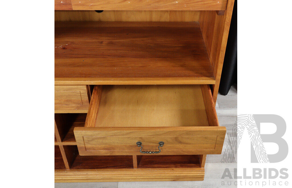 Part Hardwood Wall Unit