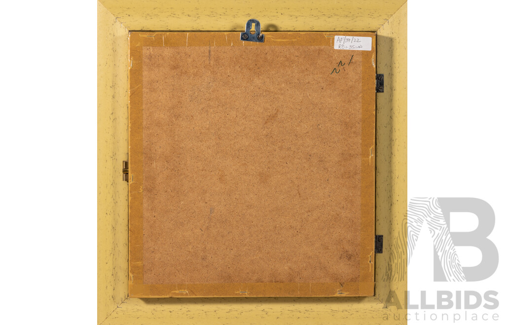 Artist Unknown (20th Century), Eleven Arab Souvenirs in Individual Windows, Cast Metal in Glass Covered Wooden Frame. 45 x 43 cm (frame)