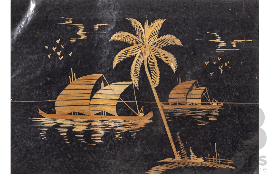 Varied Artists (20th Century, Papua New Guinean), Hiri Queen & Untitled Pair, Trio of Wonderful Original Signed & Dated Pencil Sketches, 45 x 34 cm (larger frames) (5)