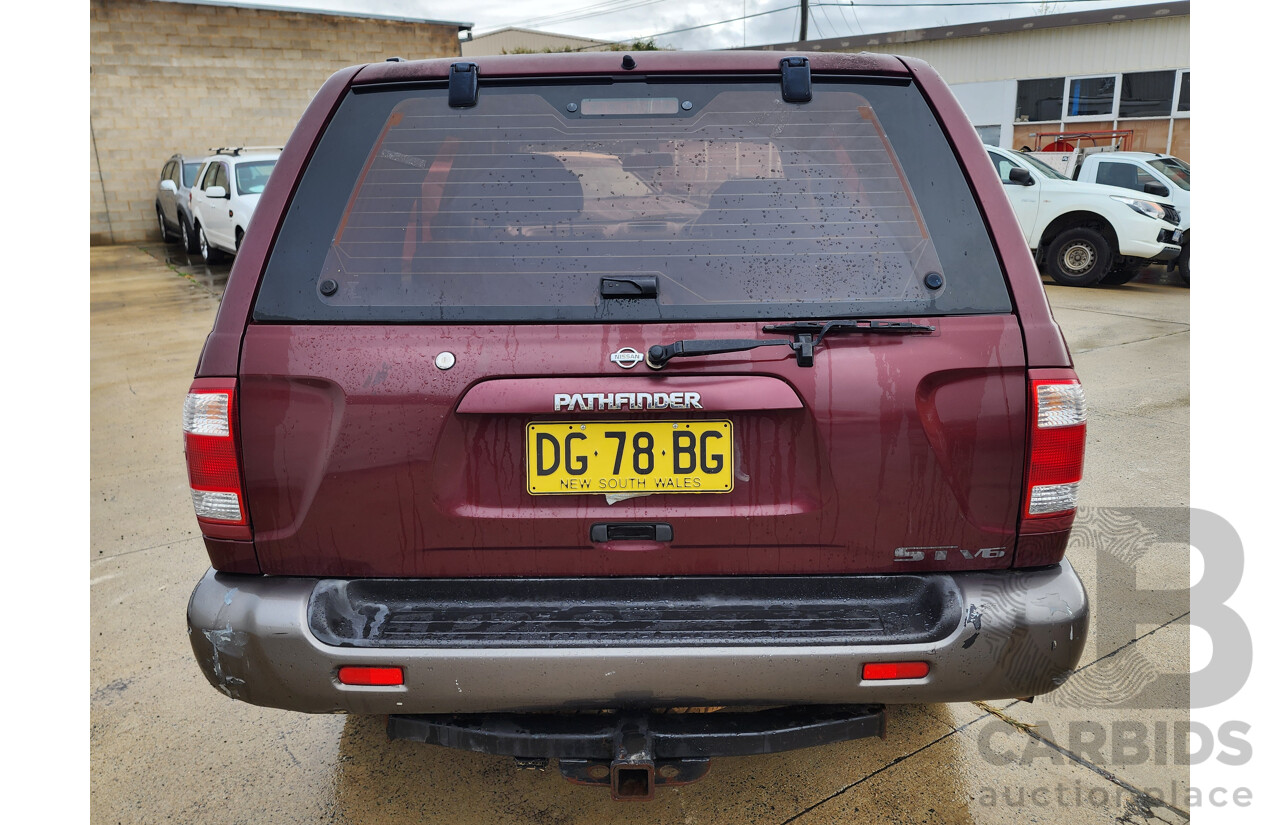 10/2001 Nissan Pathfinder ST (4x4)  4d Wagon Maroon 3.3L