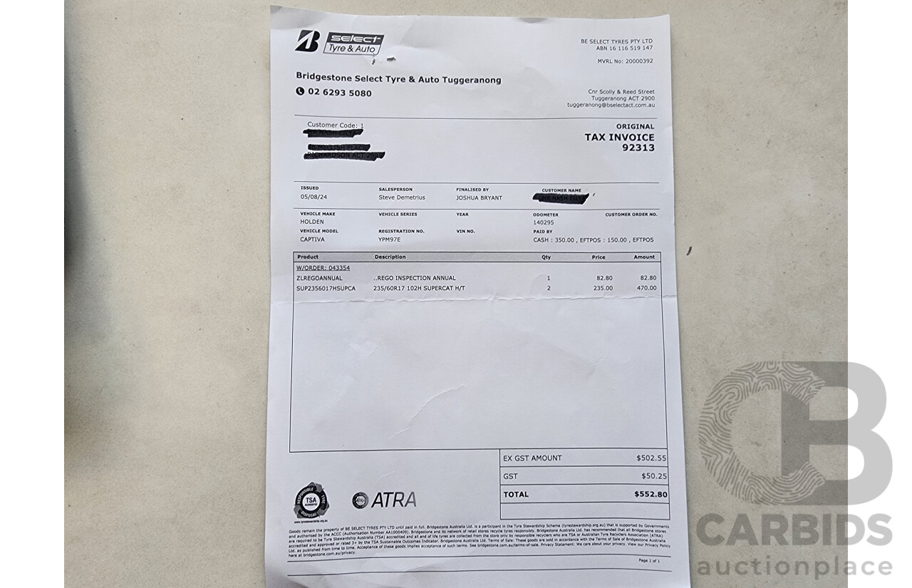 8/2016 Holden Captiva 5 (fwd) CG MY16 4d Wagon White 2.4L