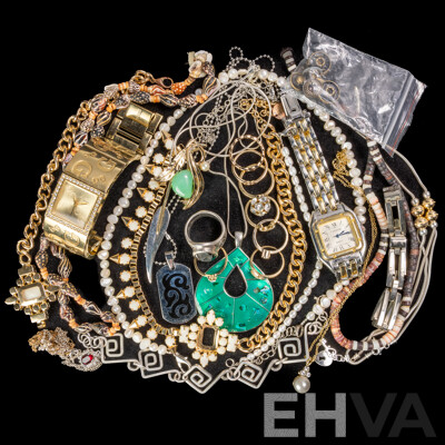 Collection of Jewellery Items Including Guess Watch and Freshwater Cultured Pearl Necklace & Bracelet