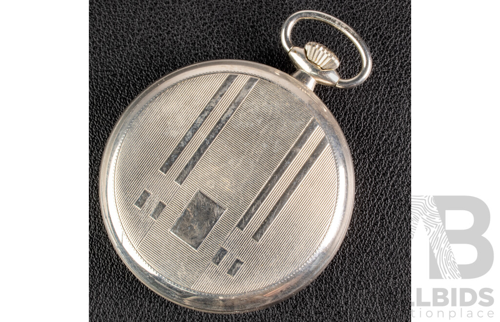 Kienzle Ranger 48mm Vintage 48mm Open Face Hunter Pocket Watch, Made in Germany