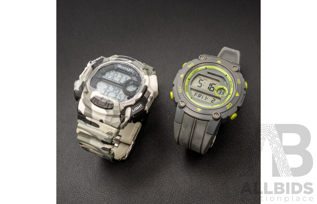 Digital Sports Watches - Slazenger Camoflauge & Grey Watch