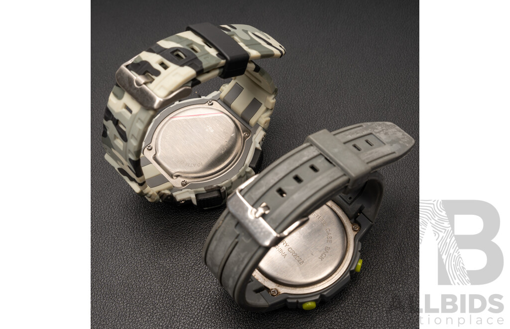 Digital Sports Watches - Slazenger Camoflauge & Grey Watch