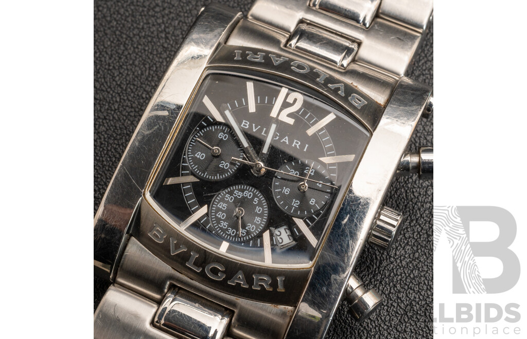 Bvlgari Assioma Mens Watch, EGW 30 G D 383, 36mm, Working