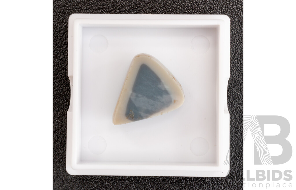 South Australian Solid Opal, Trilliant Cabochon, 13.85 Grams