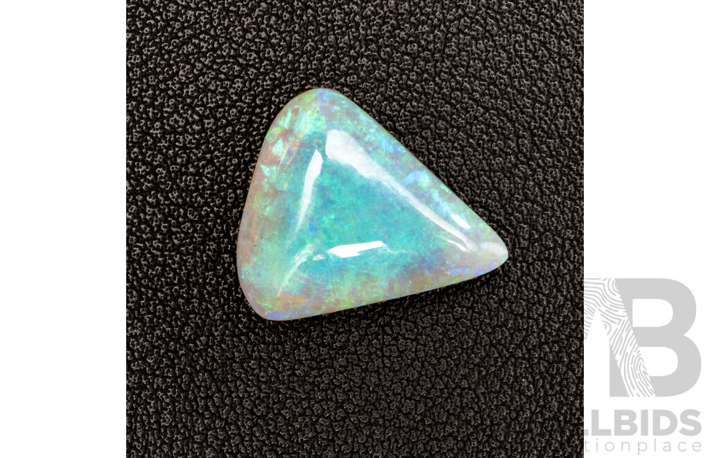 South Australian Solid Opal, Trilliant Cabochon, 13.85 Grams