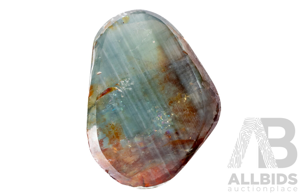 Bomb Sapphire, Natural Freeform Gemstone From Anakie QLD, 22.20 Ct