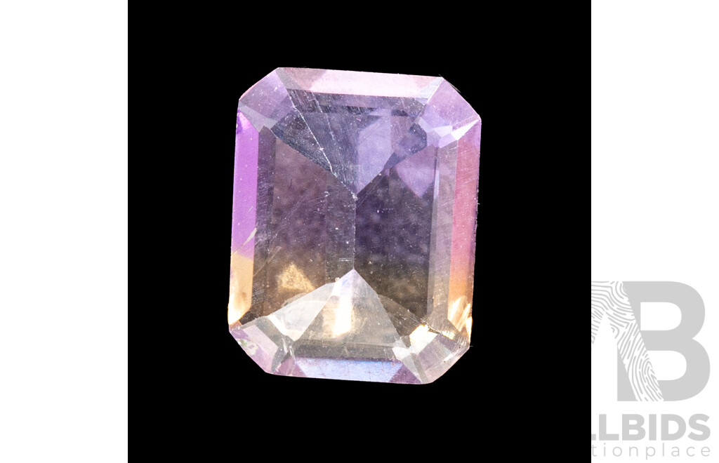 Ametrine Natural Emerald Cut Gemstone, 2.66ct