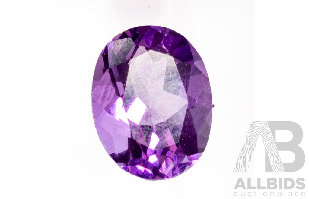 Amethyst Natural Oval Cut Unset Gemstone, 1.75ct