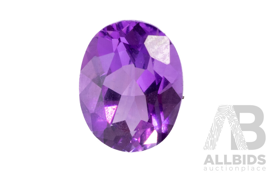 Amethyst Natural Oval Cut Unset Gemstone, 1.75ct