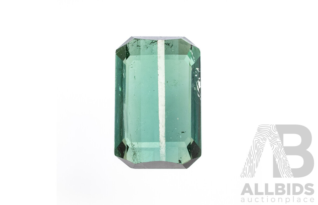 Green Tourmaline, Natural Unheated Bluish-green Gemstone, 2.46ct